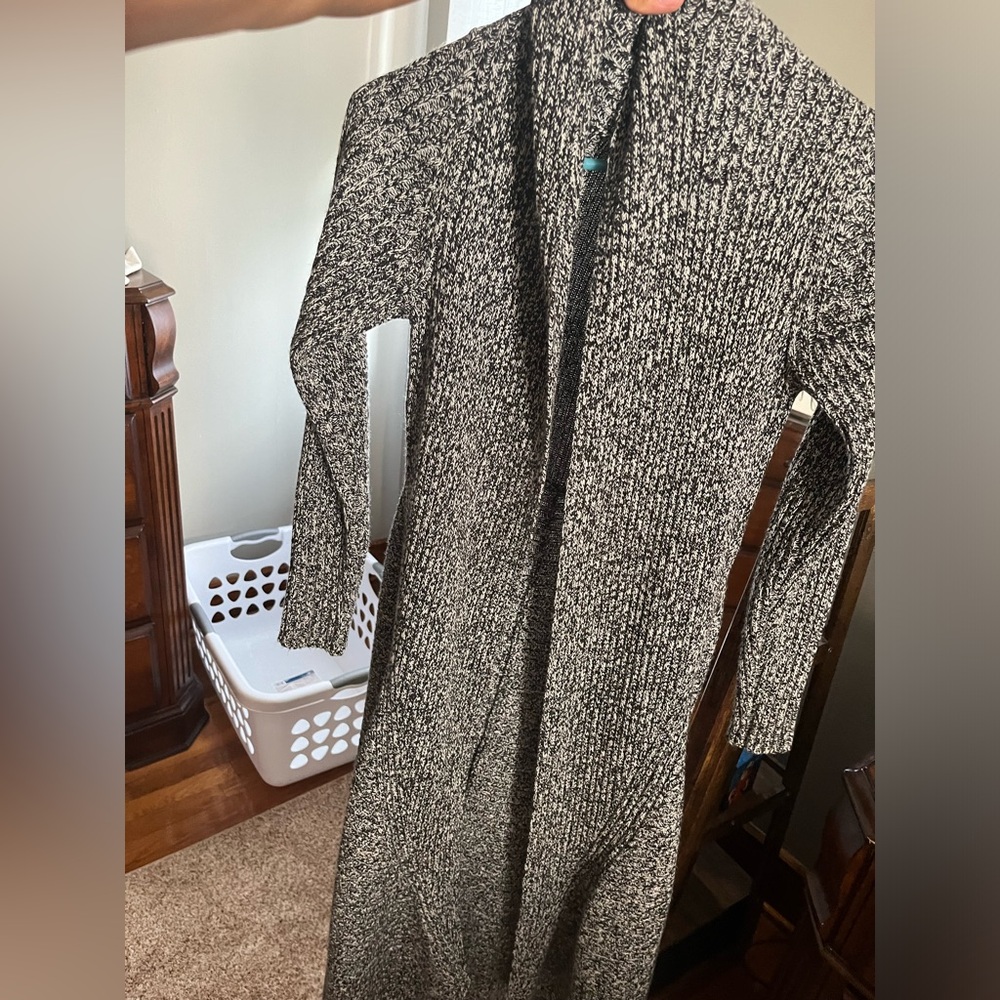 Floor length sweater